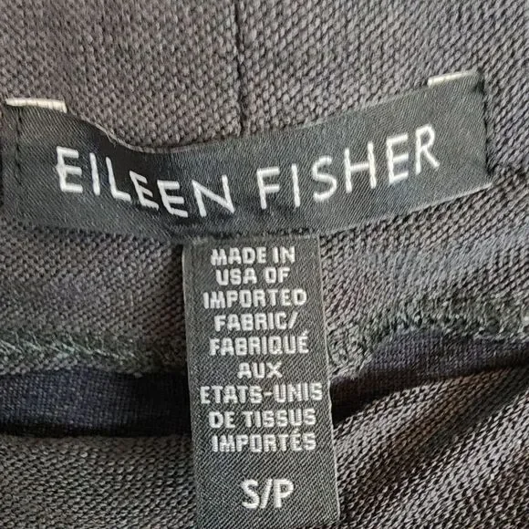Eileen Fisher Washable Stretch Crepe Slim Ankle Pants Graphite Size Small - Picture 3 of 11